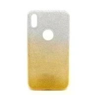 Чехол для Apple iPhone X/XS накладка/силикон SC097 (золотисто-серебристый)