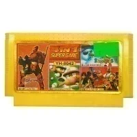 Картридж 8-bit 4 в 1 CONTRA 7|STREET FIGHTER 2010|SNOW BROS.|BASEBALL STREET (YH-8042)