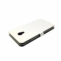 Чехол-книжка для Meizu M5 (глянцево-белый)
