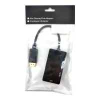 Переходник конвертер DisplayPort (m) - HDMI/DVI/VGA 4K 30HZ HD809