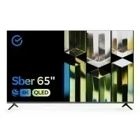 Телевизор Sber QLED SDX-65UQ5232T 65" 4K (черный корпус, безрамочный экран)