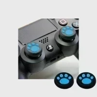 Накладка на стик для джойстиков Dualshock и Xbox (голубая лапа)