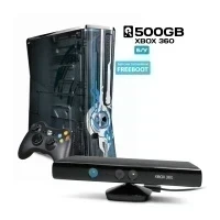 Игровая приставка Xbox 360 Slim Halo 4 Limited Edition Freeboot 500Gb (б/у) + Kinect Black
