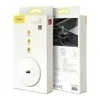 Хаб CAHUB-GB02 Baseus round box HUB adapter Type-C+USB A to USB3.0 1+USB2.0 3 12cm (белый)