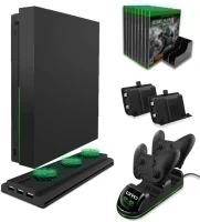Вертикальный стэнд XB1X Game accessouries Kit 4 в 1 (IV-SW18143) OIVO