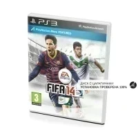 FIFA 14 (Обложка с Месси) (PS3, б/у, рус., незнач.царап., устанавливается на 100%)