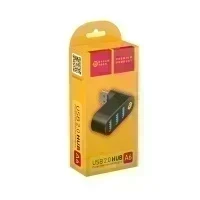 Разветвитель USB HUB A6 3USB черный DREAM