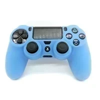 Чехол для геймпада силиконовый Dualshock 4 Голубой