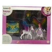 Игровой набор Schleich Радужная эльфийка Лиз с жеребенком пегаса 41440