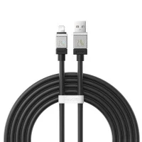 Кабель Baseus CoolPlay Series Fast Charging Cable USB - Lightning 2.4A 1m Black CAKW000401