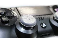 Накладка на стик PS4 Dualshock 4 (плоская, рельефная) Прозрачная