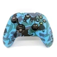 Чехол силиконовый для геймпада Xbox One (Синий камуфляж)