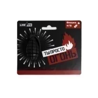 Флэш накопитель USB 2.0 4Gb на открытке 13 х 11 см "Ты просто огонь" Граната