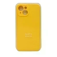 Чехол для Apple iPhone 15 накладка/силикон Silicone Case (желтый)