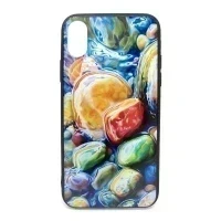 Чехол для Apple iPhone X/XS накладка PC031 (цветные камушки) 010