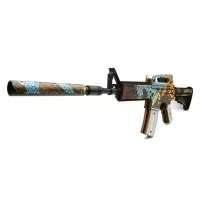 Деревянный автомат M4A1-S Змей (резинкострел) Mod.2 EcoToys
