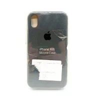 Чехол для Apple iPhone XR накладка/силикон Silicone Case (темно-серый) УЦЕНКА