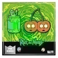 Значок Pin Kings Рик и Морти 1.1 Рассол и Вишня - набор из 2 шт