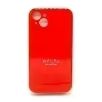 Чехол для Apple iPhone 15 Plus накладка/силикон Silicone Case (красный)