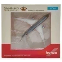 Модель самолета Herpa Wings 527644 Royal Jordanian Boeing 787-8 Dreamliner 1:500