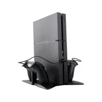 Подставка для вертикальной установки PS4 Slim/Pro + кабель для зарядки геймпадов (KJH-PS4SLIM/PRO01)
