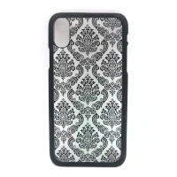 Чехол для Apple iPhone X/XS накладка/пластик Activ Decor-01 (черные узоры)