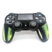 Чехол для геймпада силиконовый Dualshock 4 черно-зеленый