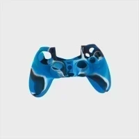 Чехол для геймпада силиконовый Dualshock 4 Камуфляжный синий