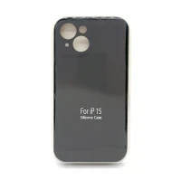 Чехол для Apple iPhone 15 накладка/силикон Silicone Case (черный)