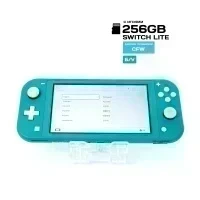 Игровая приставка Nintendo Switch Lite CFW + MicroSD 256Gb с играми (бирюзовый) (б/у)