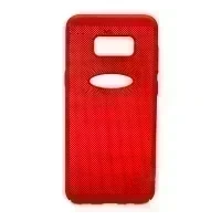 Чехол защитный Сетка Soft-Touch для Samsung Galaxy S8 Plus (красный)