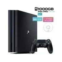 Игровая приставка SONY Playstation 4Pro (PS4Pro) 1000GB (CUH7200) Hen 12.02+BD-R ключ С играми (б/у)