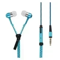 Гарнитура Zipper Earphones (голубой)