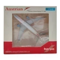 Модель самолета Herpa Wings 506786-002 Austrian Airlines Boeing 777-200 "Blue Danube" OE-LPE 1:500