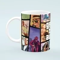 Кружка с принтом GTA 5-2