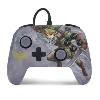 Геймпад проводной PowerA Enhanced The Legend of Zelda Wired для Nintendo Switch (Grey)