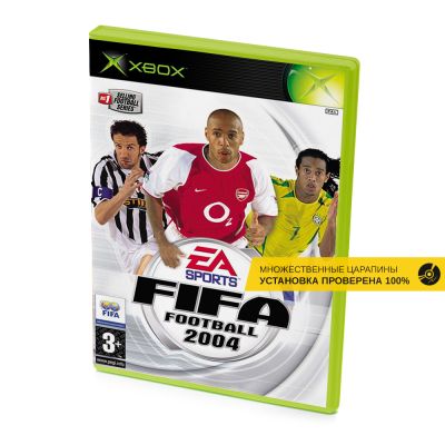 FIFA Football 2004 (Xbox/Xbox 360, б/у, множ.царап., устанавливается на 100%)
