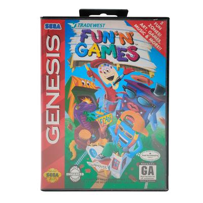 Картридж Genesis Fun N Games (б/у) в боксе с инструкцией