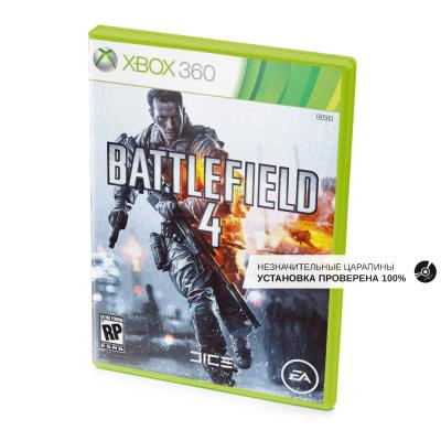 Battlefield 4 (Xbox 360, б/у, рус., незнач.царап., устанавливается на 100%)