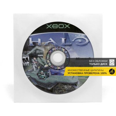 Halo Combat Evolved (Xbox/Xbox 360, б/у, только немецкий язык, без обложки, множ.царап.)