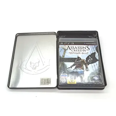Assassins Creed IV (4) Черный флаг. Skull Edition (PS3, б/у, рус.)