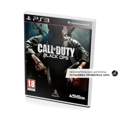 Call of Duty Black Ops (PS3, б/у, рус., незнач.царап., устанавливается на 100%)