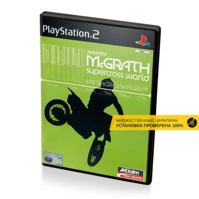 Jeremy McGrath Supercross World (PS2, б/у, множ.царап., устанавливается на 100%)