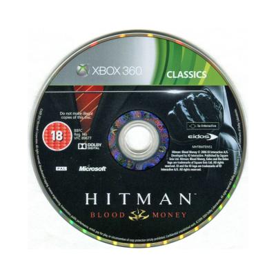 Диск для запуска Hitman Blood Money Classics (Xbox 360/One/Series, б/у)