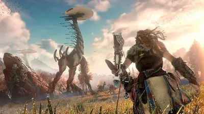 Horizon Zero Dawn Complete Edition Хиты Playstation (PS4/PS5, б/у, рус.) русская обложка