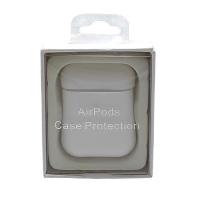 Чехол для Apple Airpods силиконовый (белый) цвет №12