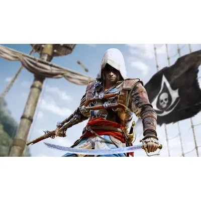 Assassins Creed IV (4) Черный флаг. Skull Edition (PS3, б/у, рус.)