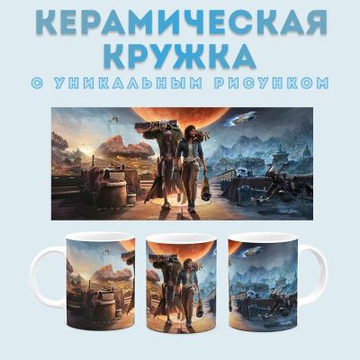 Кружка с принтом Star Wars Outlaws Amazingame