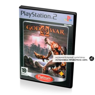 God of War 2 Platinum (PS2, б/у, незнач.царап., устанавливается на 100%)