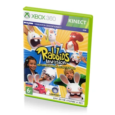 Rabbids Invasion - Интерактивный мультсериал (Xbox 360, б/у, рус.)